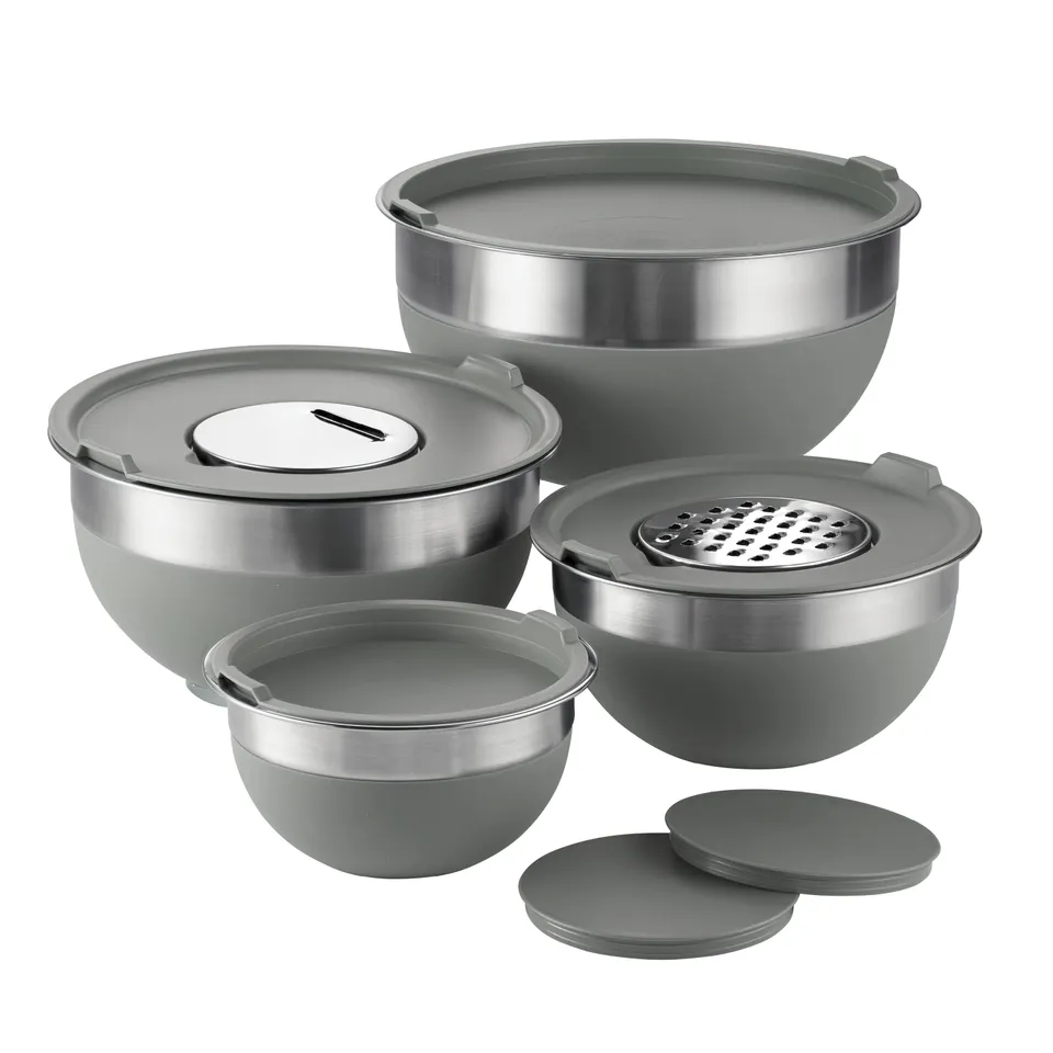 tramontina-10-piece-stainless-steel-mixing-bowl-set-with-silicone-bases-covers-a image 1