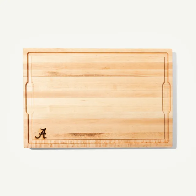 made-in-university-of-alabama-maple-wood-butcher-block-cutting-board-with-laser- image 1
