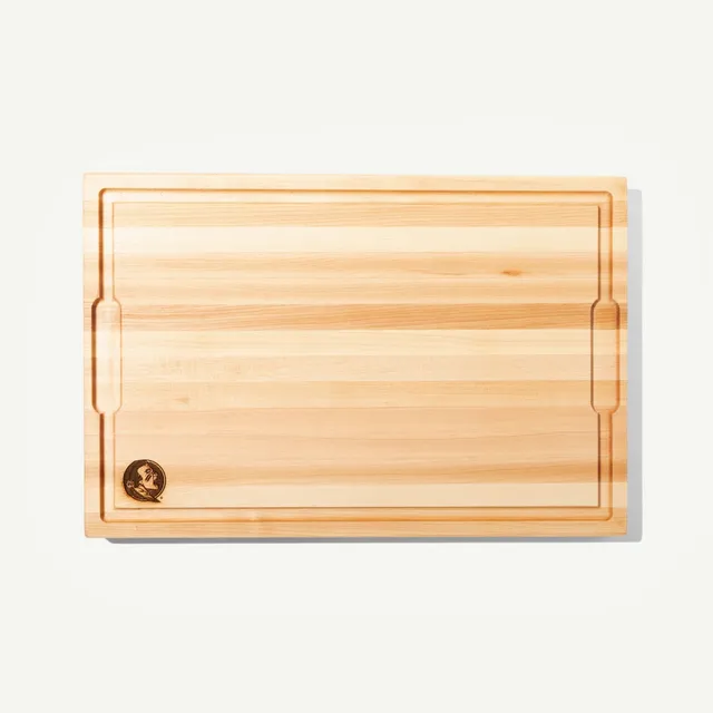 made-in-florida-state-university-maple-wood-butcher-block-with-laser-engraved-fs image 1