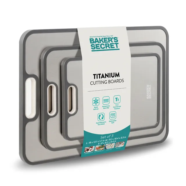 baker-s-secret-titanium-double-sided-cutting-board-set-pure-titanium-wheat-fiber image 1