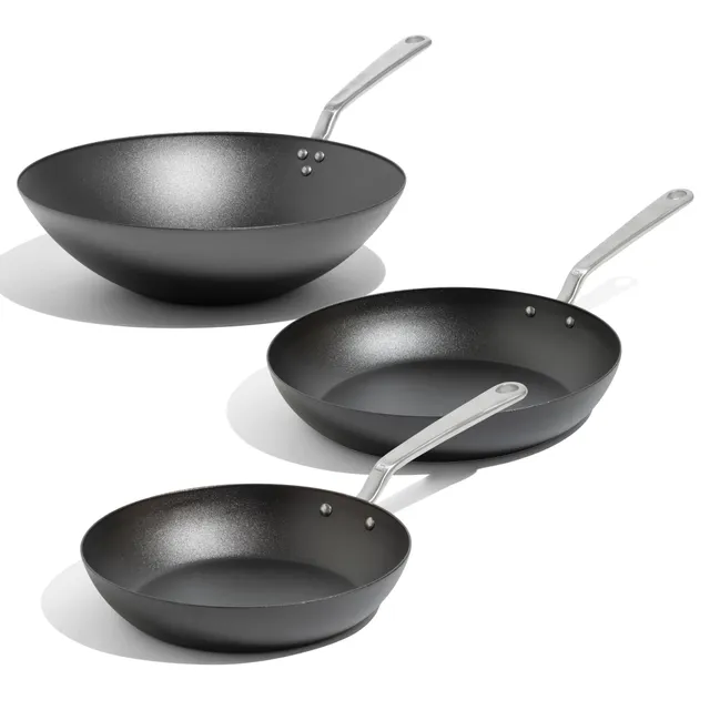made-in-seasoned-carbon-steel-frying-pan-set-10-pan-12-pan-13-wok-induction-comp image 1