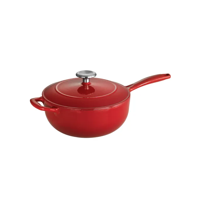 tramontina-bestow-3-qt-enameled-cast-iron-covered-saucier-gradated-red image 1