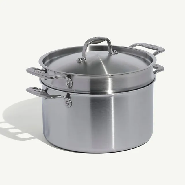 made-in-stainless-stock-pot-set-5-ply-stock-pot-with-perforated-insert image 1