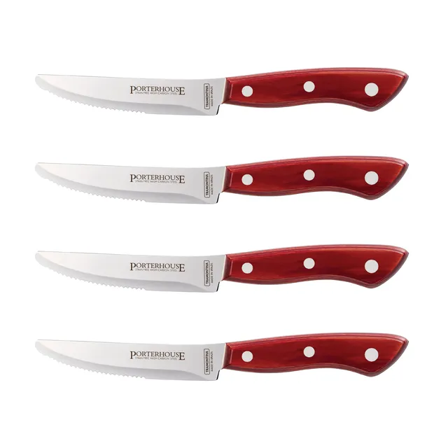 tramontina-porterhouse-4-piece-5-inch-steak-knife-set-rounded-handle-stamped-hig image 1