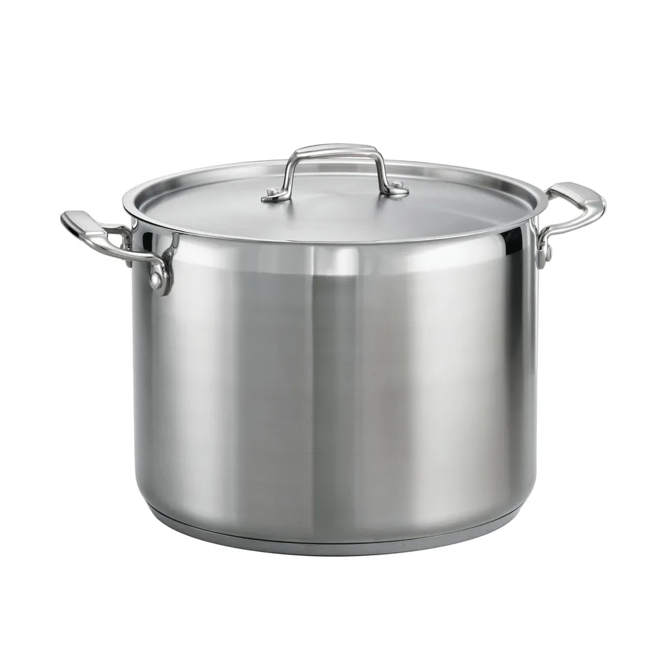 tramontina-gourmet-stainless-steel-covered-stock-pot-with-tri-ply-induction-base image 1
