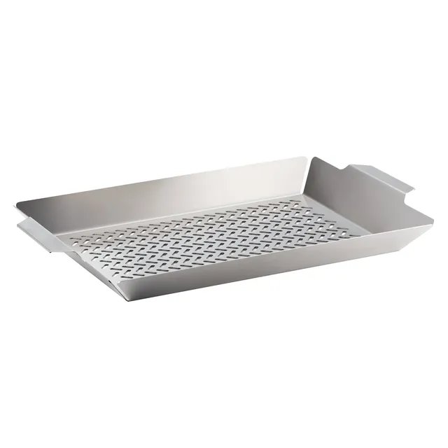 tramontina-churrasco-bbq-tall-stainless-steel-roasting-grill-pan image 1