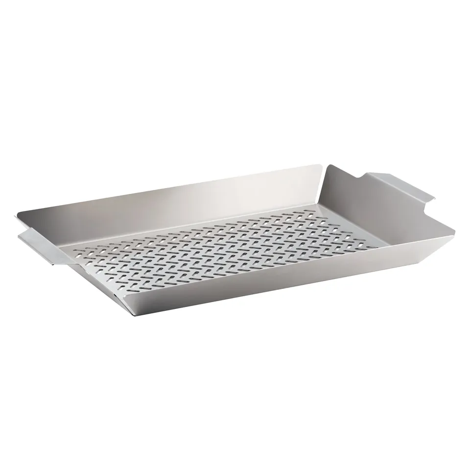 tramontina-churrasco-bbq-tall-stainless-steel-roasting-grill-pan image 1