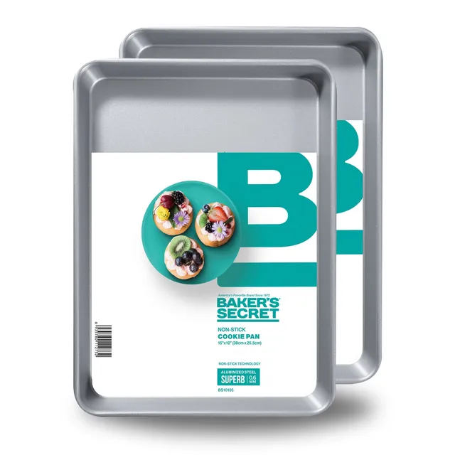 baker-s-secret-aluminized-steel-non-stick-cookie-sheet-15-4-x-10-4-double-layer- image 1