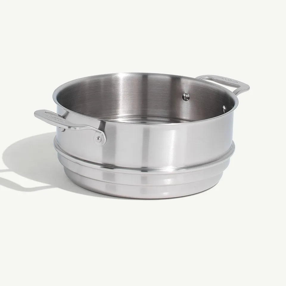 made-in-steamer-basket-for-8-qt-stock-pot-stainless-steel-vegetable-dumpling-and image 1
