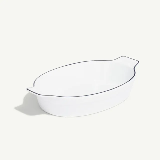 made-in-10x6-6-oval-gratin-dish-french-porcelain-baking-dish image 1