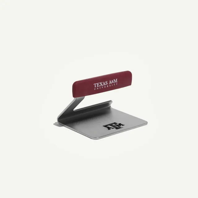 made-in-texas-a-m-university-grill-press-logo-stainless-steel-grill-press-for-se image 1