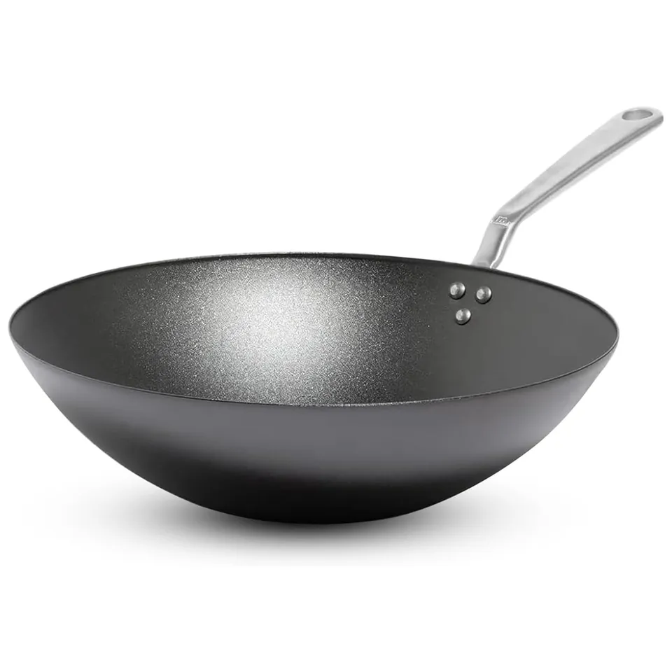 made-in-cookware-13-seasoned-carbon-steel-wok-crafted-in-sweden-induction-compat image 1