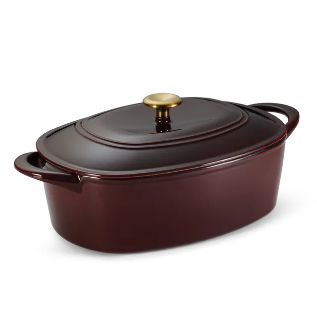 tramontina-7-quart-oval-enameled-cast-iron-dutch-oven-three-coat-porcelain-ename image 1