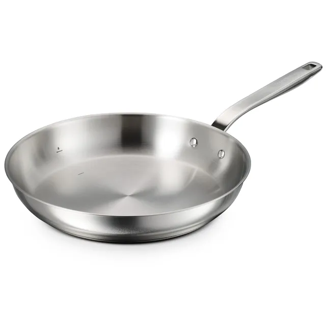 tramontina-tempo-tri-ply-base-stainless-steel-fry-pan-18-8-stainless-with-even-h image 1