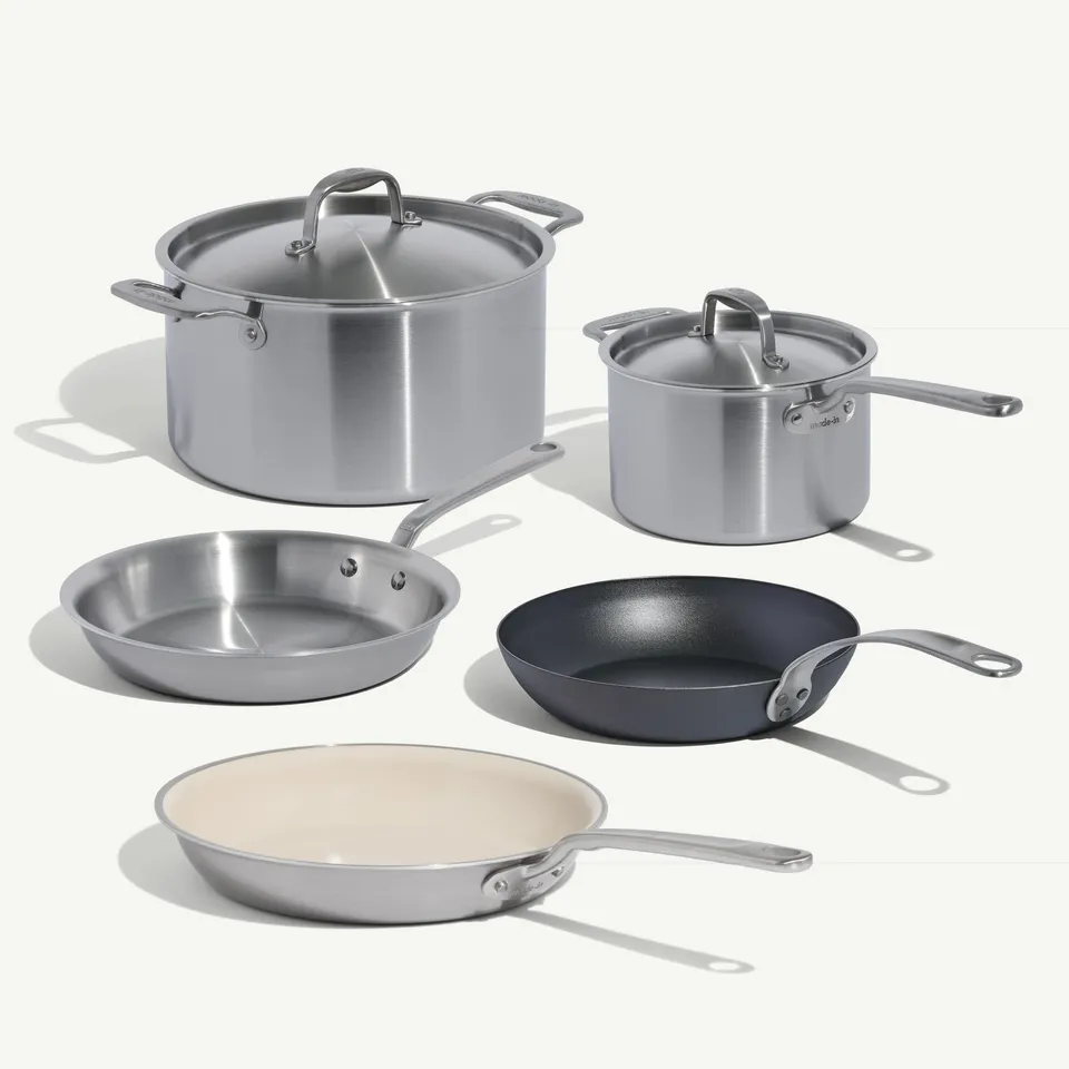 made-in-chef-curated-set-7-piece-mixed-material-cookware-set-stainless-clad-non- image 1