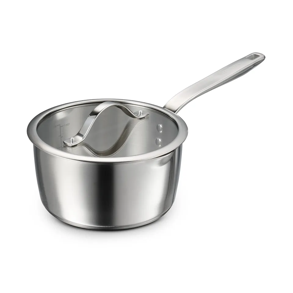 tramontina-tempo-tri-ply-base-stainless-steel-covered-saucepan image 1