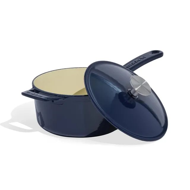 made-in-2-quart-enameled-cast-iron-saucepan-with-lid-harbour-blue-hand-enameled- image 1