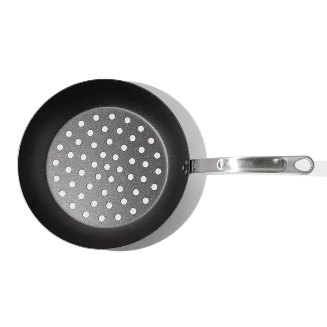 made-in-12-seasoned-carbon-steel-grill-frying-pan-pre-seasoned-high-heat-searing image 1