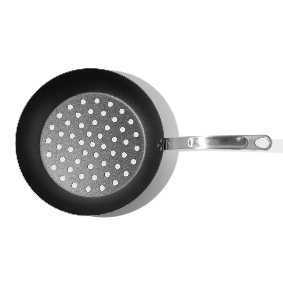 made-in-12-seasoned-carbon-steel-grill-frying-pan-pre-seasoned-high-heat-searing image 1