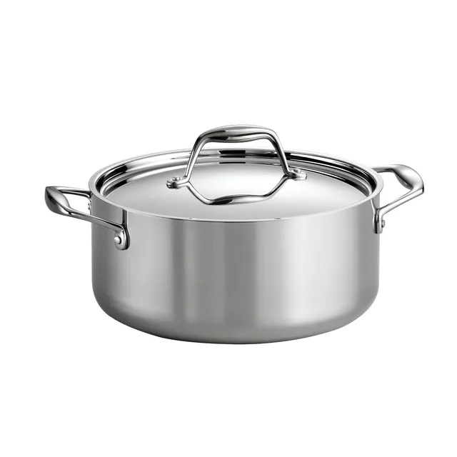 tramontina-signature-5-quart-tri-ply-clad-stainless-steel-covered-dutch-oven-alu image 1