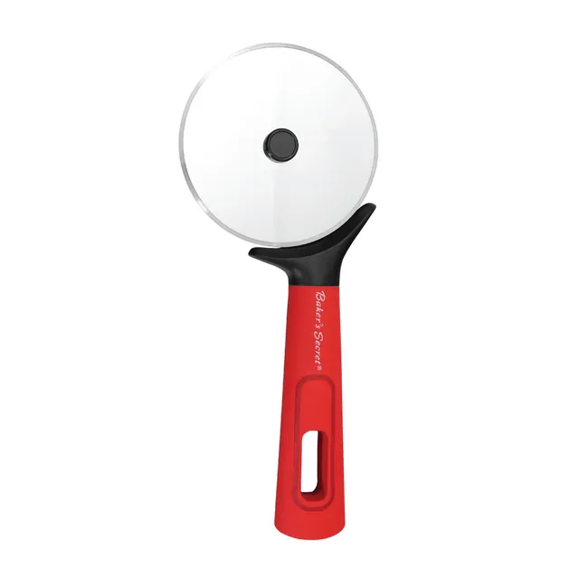 baker-s-secret-stainless-steel-pizza-wheel-cutter-with-easy-grip-nylon-handle image 1