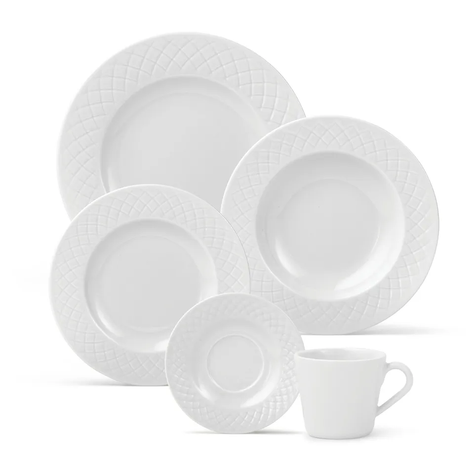tramontina-ingrid-20-piece-porcelain-dinner-set-with-plates-cups-and-saucers image 1