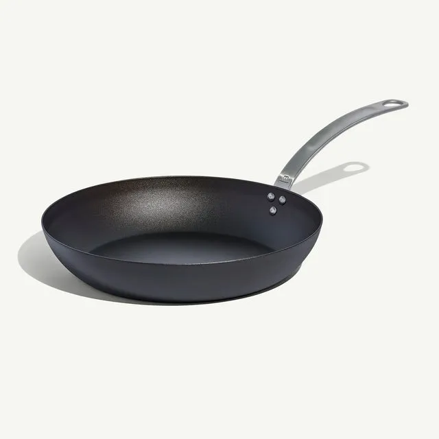 made-in-factory-seconds-seasoned-carbon-steel-frying-pan-pre-seasoned-skillet-wi image 1
