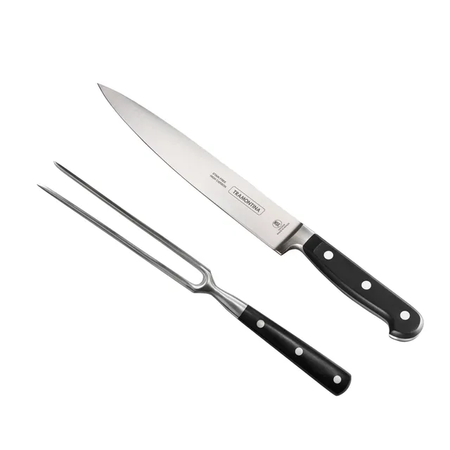 tramontina-gourmet-professional-2-piece-carving-set-with-8-inch-slicer-and-carvi image 1