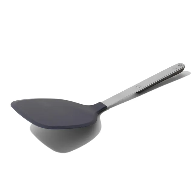 made-in-rubber-spatula-harbour-blue-14-5-silicone-head-stainless-steel-kitchen-s image 1