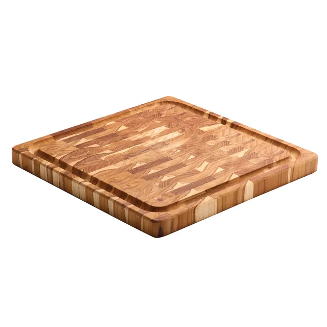 tramontina-15-75-x-15-75-inch-teak-wood-end-grain-chopping-board image 1