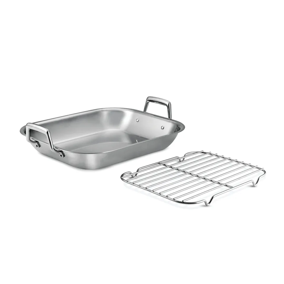 tramontina-gourmet-prima-16-75-inch-stainless-steel-flared-edge-roasting-pan-wit image 1