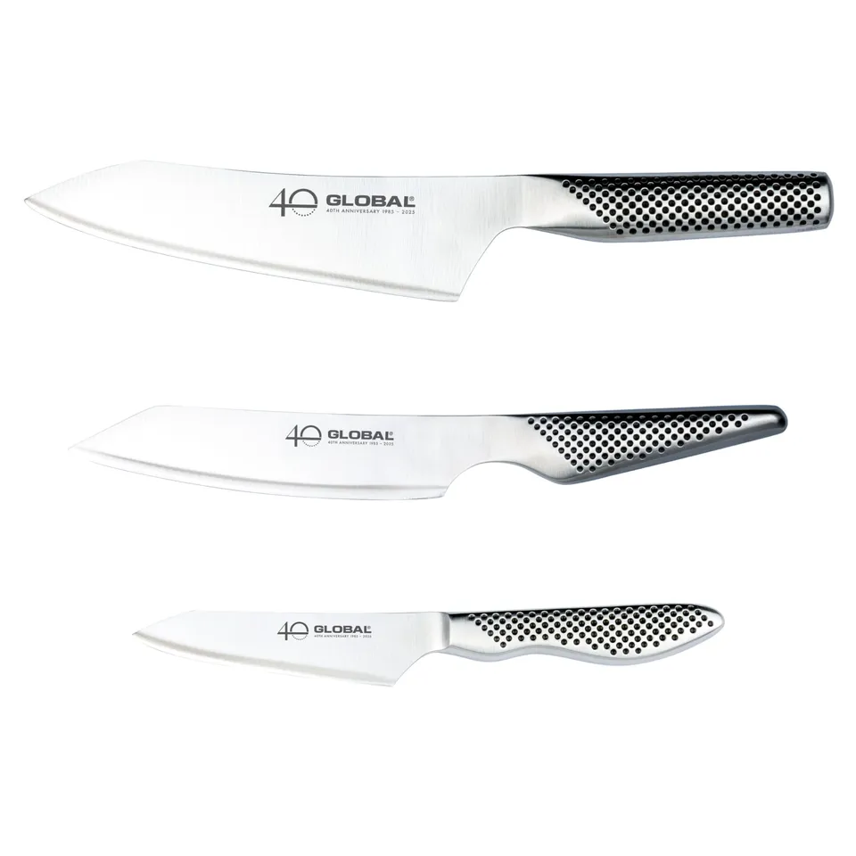 global-40th-anniversary-3-piece-knife-set-cromova-18-stainless-steel-made-in-jap image 1