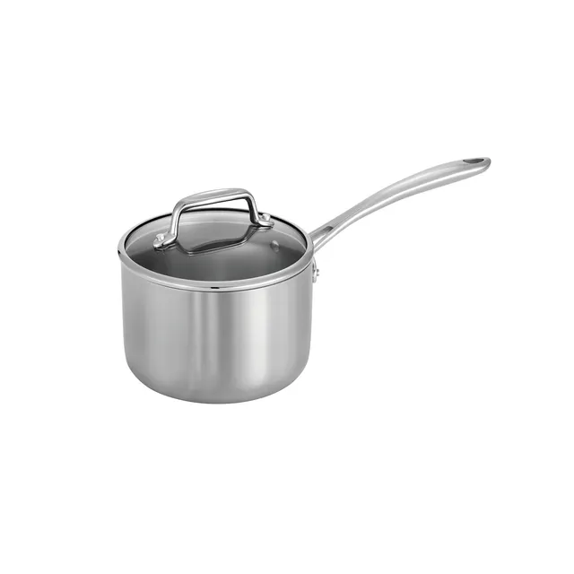 tramontina-tri-ply-clad-stainless-steel-covered-sauce-pan-with-glass-lid image 1
