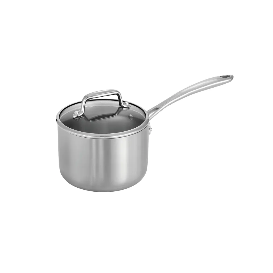 tramontina-tri-ply-clad-stainless-steel-covered-sauce-pan-with-glass-lid image 1