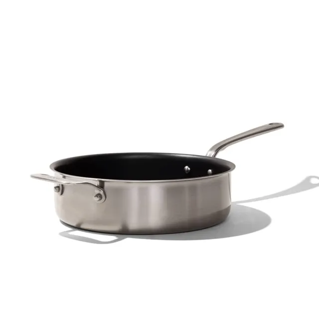 made-in-procoat-3-5-quart-non-stick-saute-pan-5-ply-stainless-clad-graphite-indu image 1