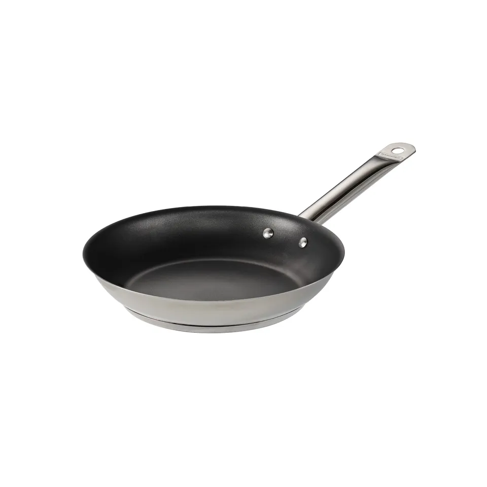 tramontina-tri-ply-base-stainless-steel-fry-pan-with-reinforced-nonstick-interio image 1