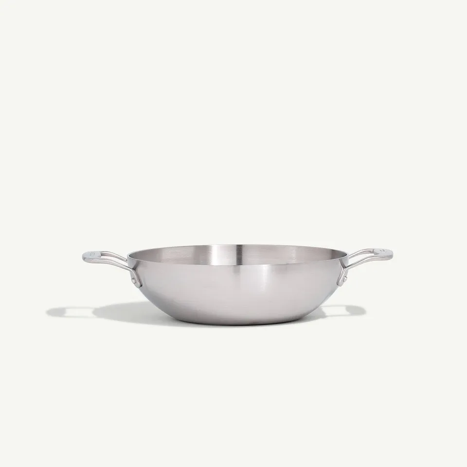 made-in-stainless-clad-kadai-5-ply-stainless-steel-wide-bowl-deep-frying-stir-fr image 1