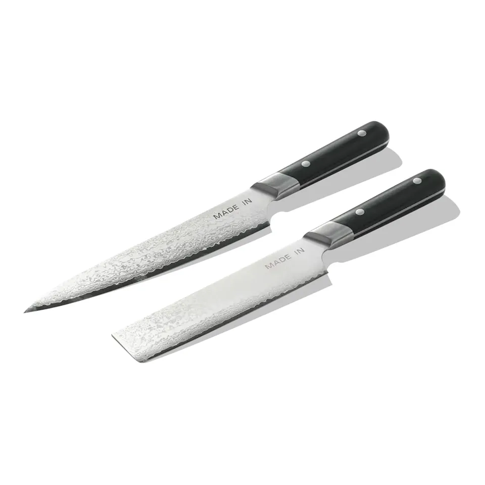 made-in-2-piece-japanese-damascus-steel-knife-set-8-gyuto-and-6-nakiri-66-layer- image 1