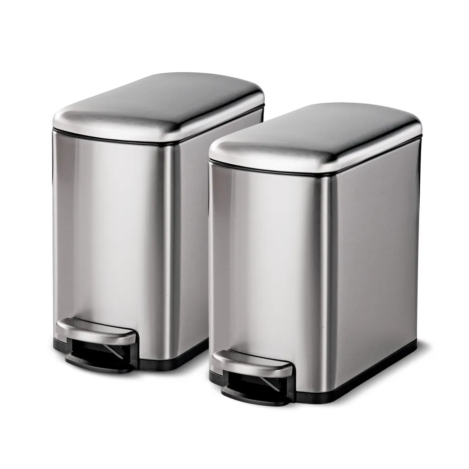 tramontina-step-trash-cans-2-pack-1-6-gallon-stainless-steel-pedal-cans-with-rem image 1