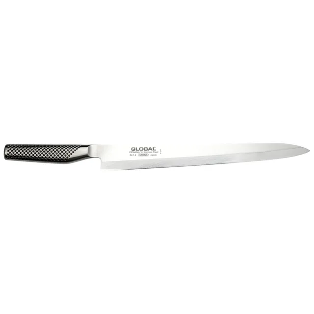 global-g-14-classic-series-yanagi-sashimi-knife-8-25-cromova-18-stainless-steel- image 1