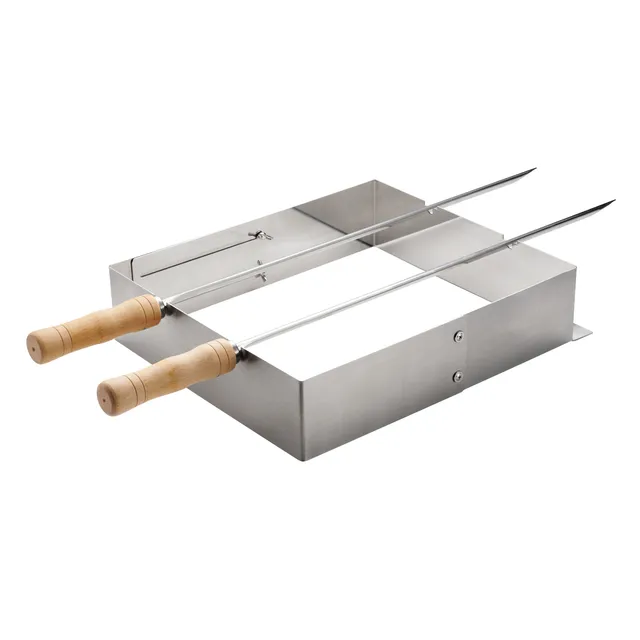 tramontina-churrasco-bbq-stainless-steel-skewer-and-grill-rack-set image 1