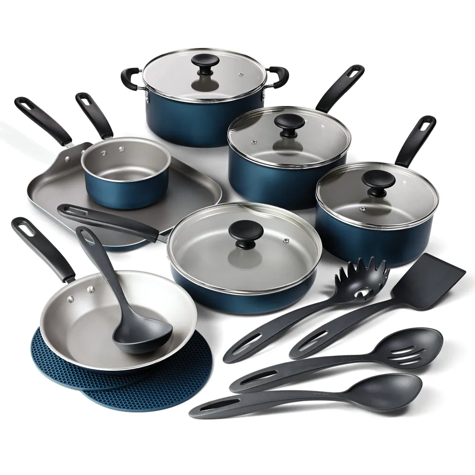 tramontina-primaware-18-piece-nonstick-cookware-set-aluminum-pots-pans-with-temp image 1