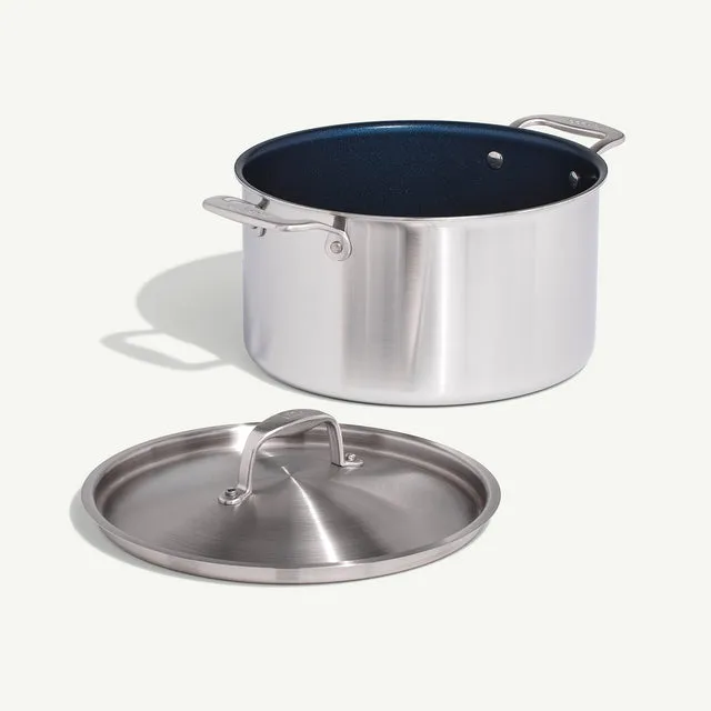 made-in-procoat-non-stick-stock-pot-award-winning-stainless-clad-with-profession image 1