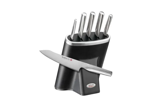 global-ni-gn-6001-6-piece-knife-block-set-with-block-silver image 1