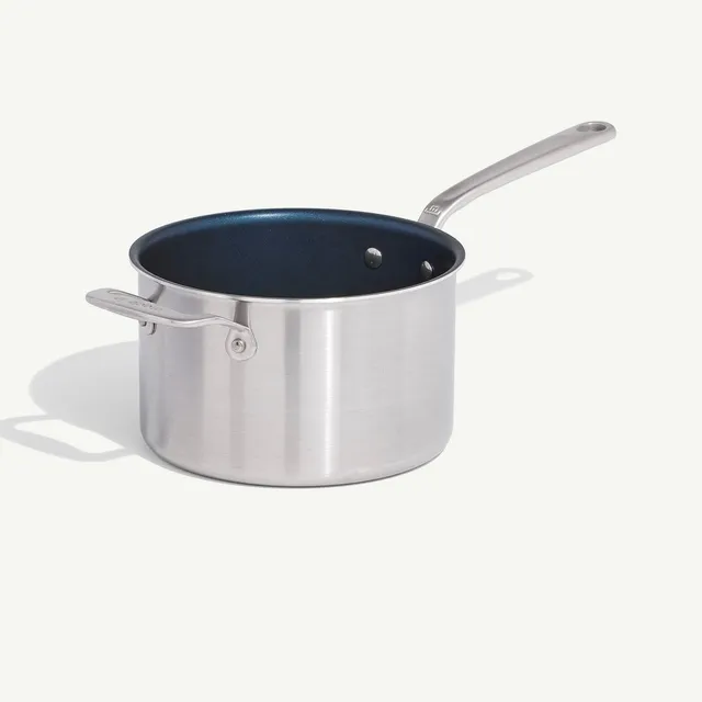 made-in-factory-seconds-procoat-sauce-pan-no-lid-stainless-clad-non-stick-saucep image 1