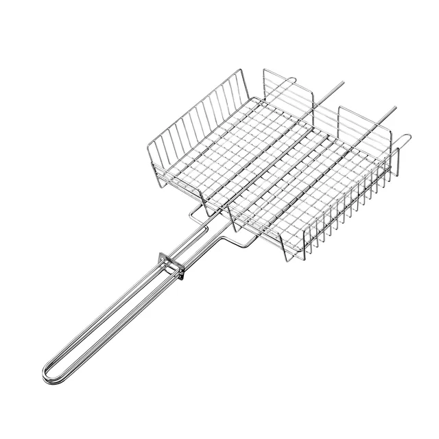 tramontina-churrasco-stainless-steel-multi-use-deep-grill-basket-with-long-curve image 1