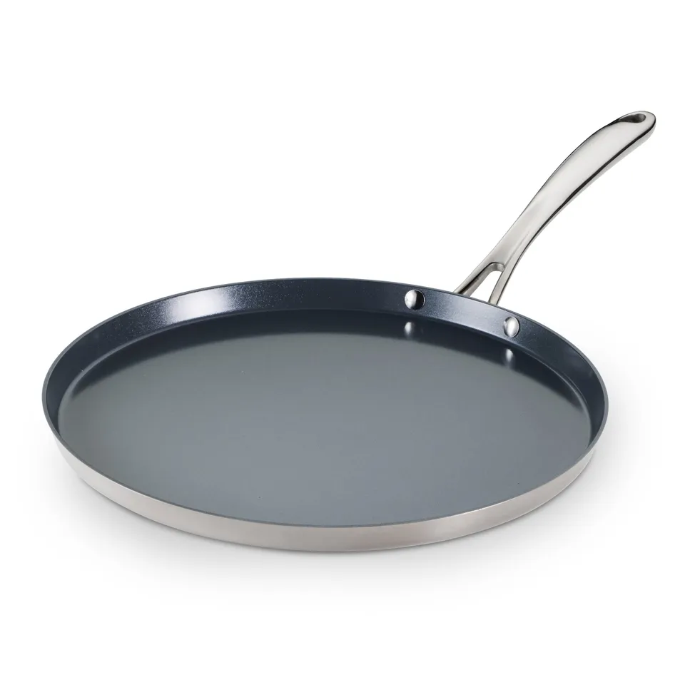 tramontina-utsava-tri-ply-clad-stainless-steel-ceramic-nonstick-dosa-tawa image 1