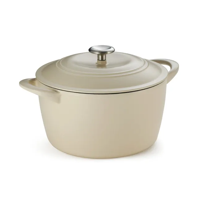 tramontina-7-quart-round-enameled-cast-iron-dutch-oven-oven-safe-to-450-f-self-b image 1