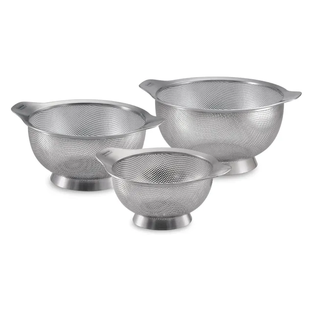tramontina-gourmet-3-pack-stainless-steel-colanders-18-8-micro-perforated image 1
