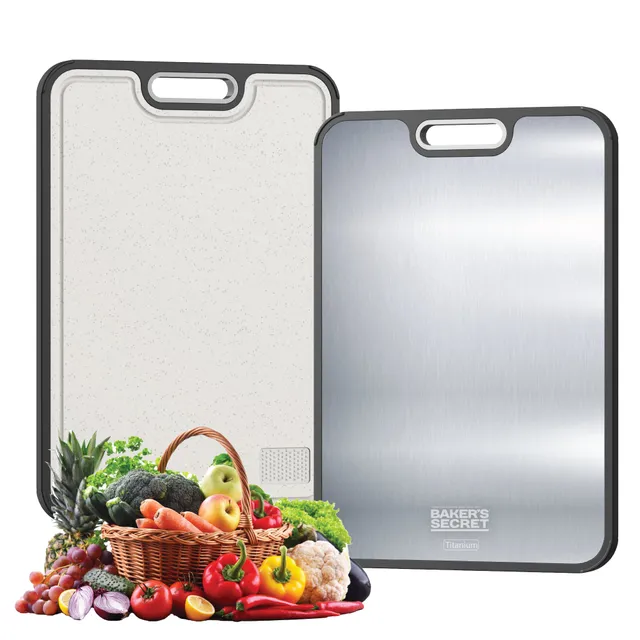 baker-s-secret-titanium-double-side-cutting-board-16-x-11-titanium-wheat-fiber-p image 1